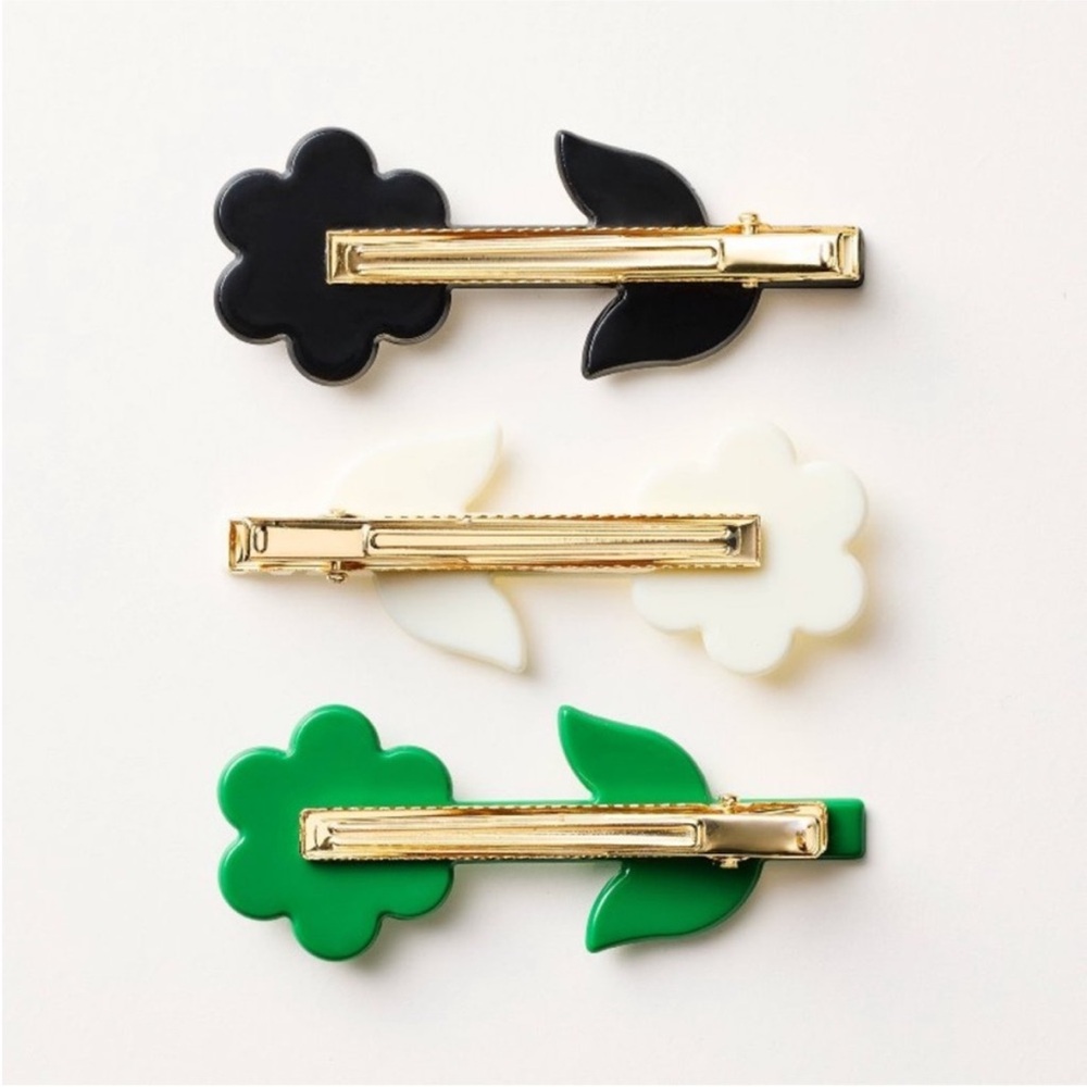 Target x Kate Spade 3pk barrette style hair clips 🎀 - Picture 2 of 4